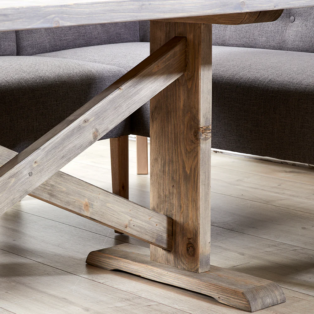 150cm Grafton Dining Table, Bench with Topper & Stanford Corner Bench Bundle - Image 7