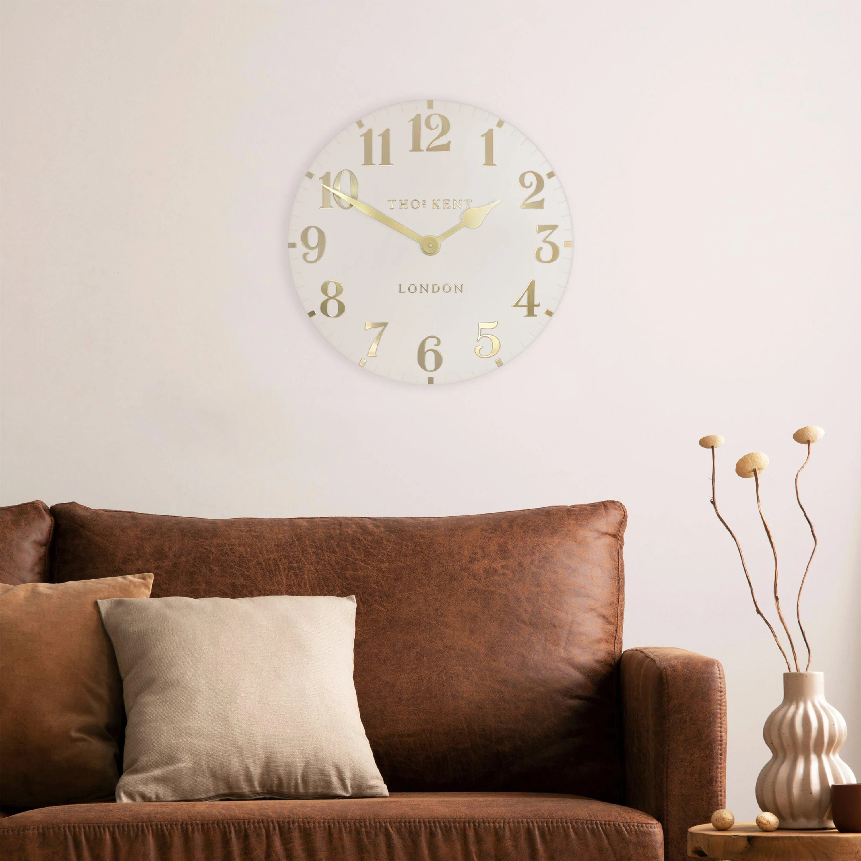 20 Arabic Wall Clock Oatmeal