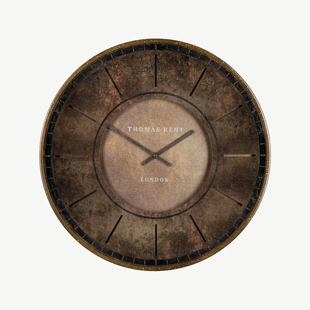 21" Florentine Wall Clock Leather - Image 2