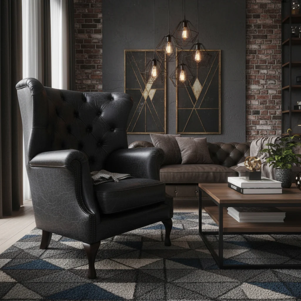 Albert Leather Armchair - Image 13