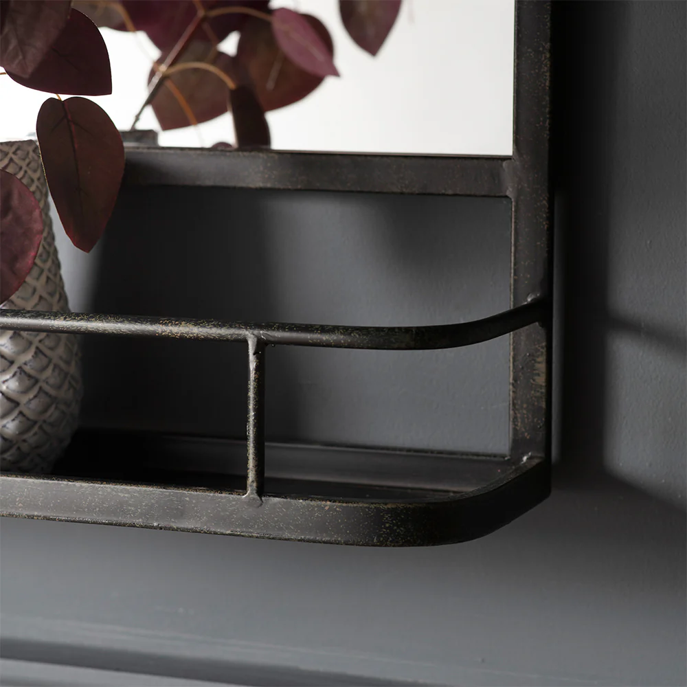 Austin Overmantel Mirror Charcoal - Image 2