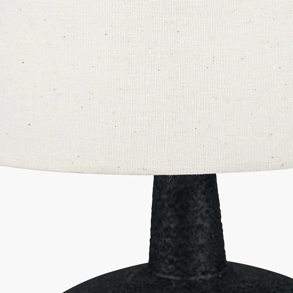Wood Effect Textured Ceramic Table Lamp - Image 3