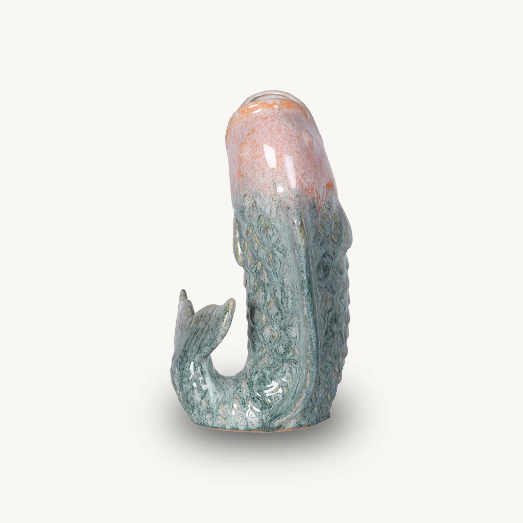 Blue Ombre Fish Vase - Image 2