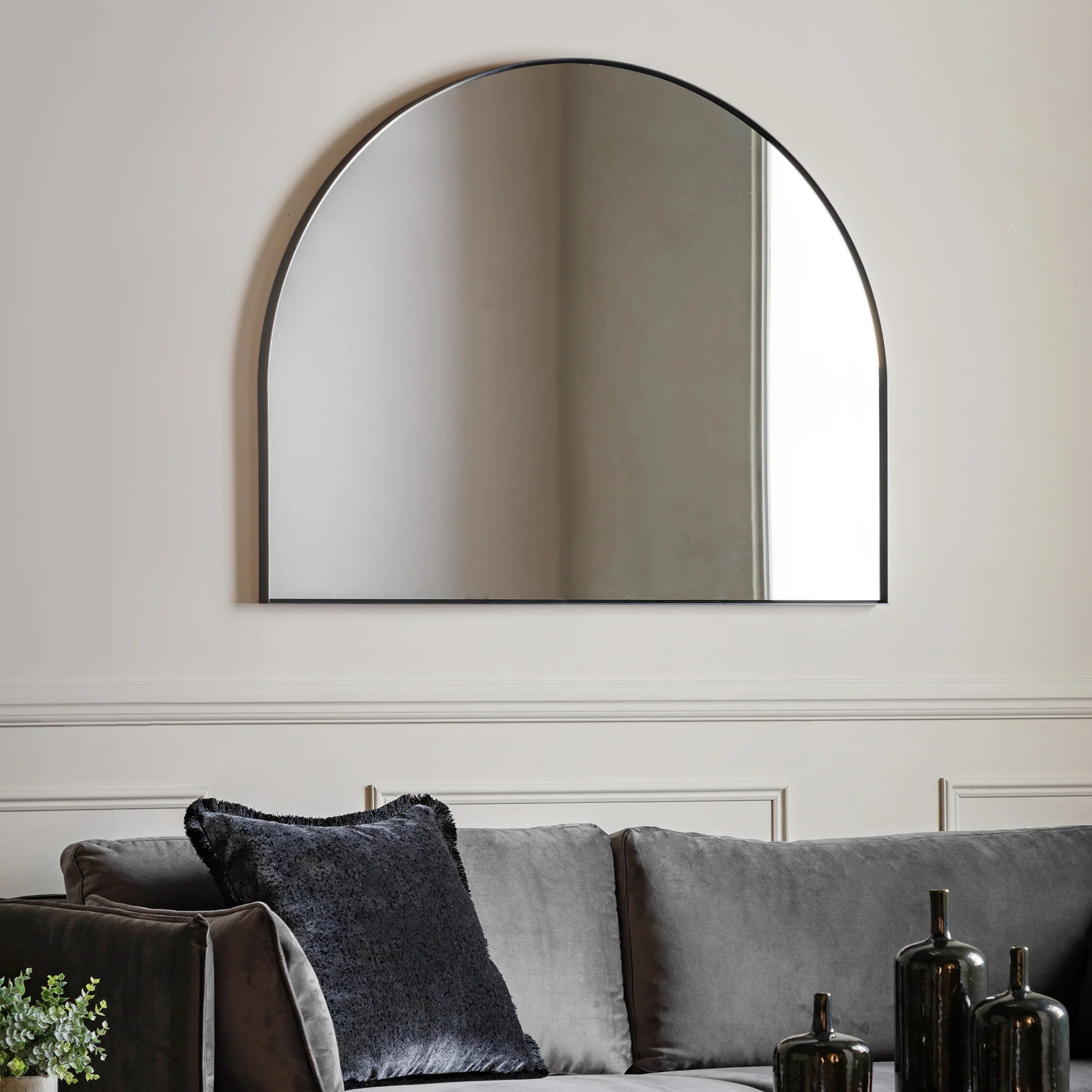 Bordeaux Over Mantle Mirror