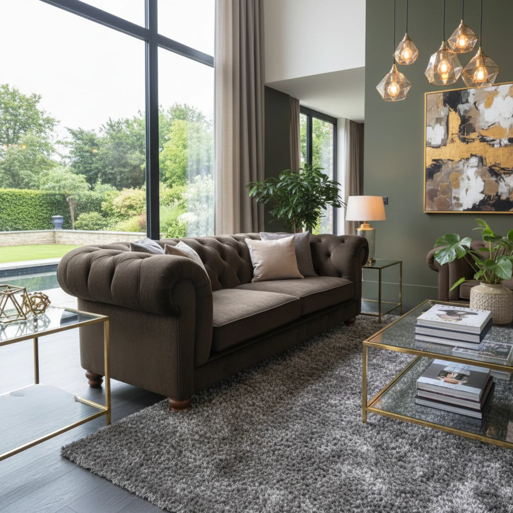 Britannia Velvet Sofa - Image 5