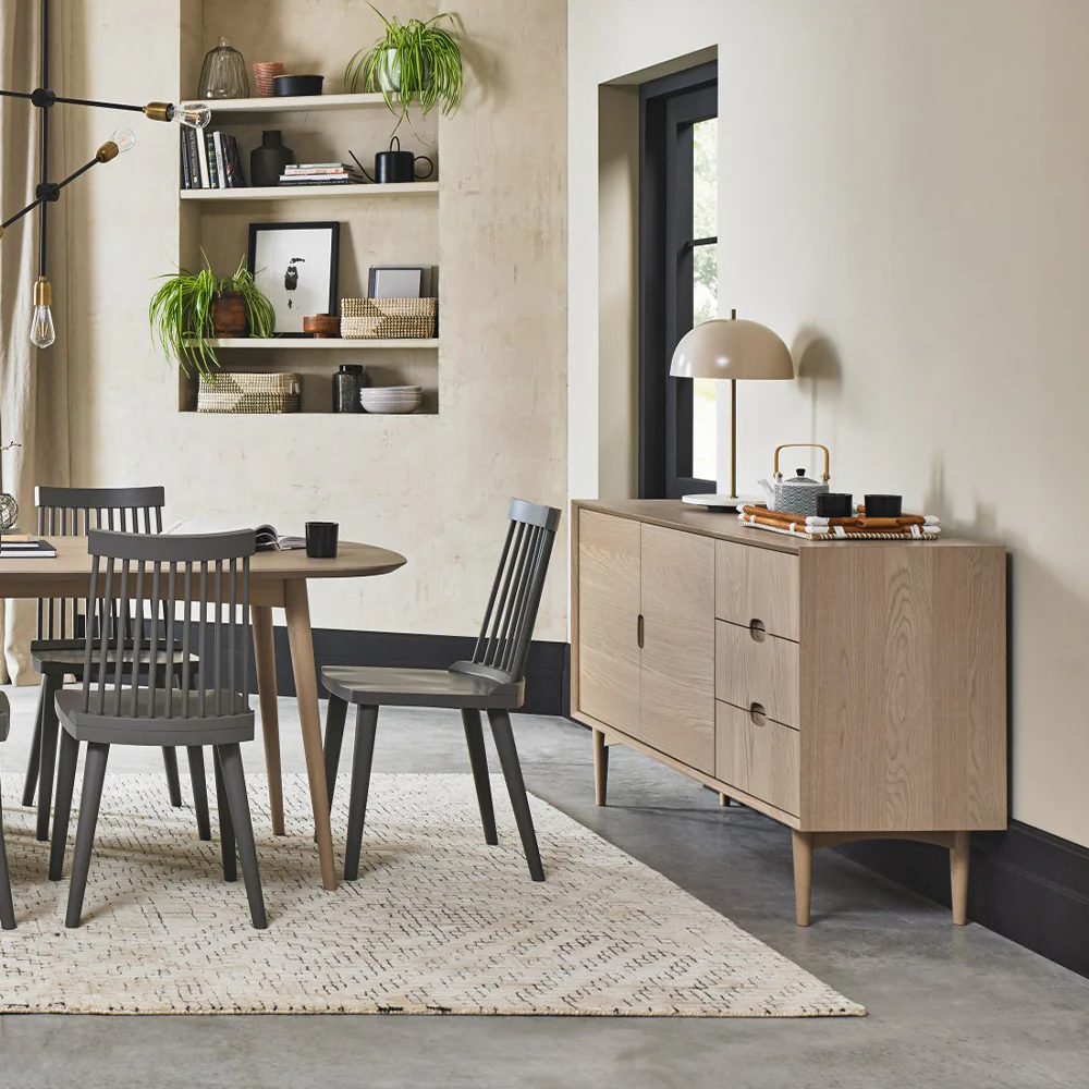 Brondby Scandi Oak Wide Sideboard - Image 2