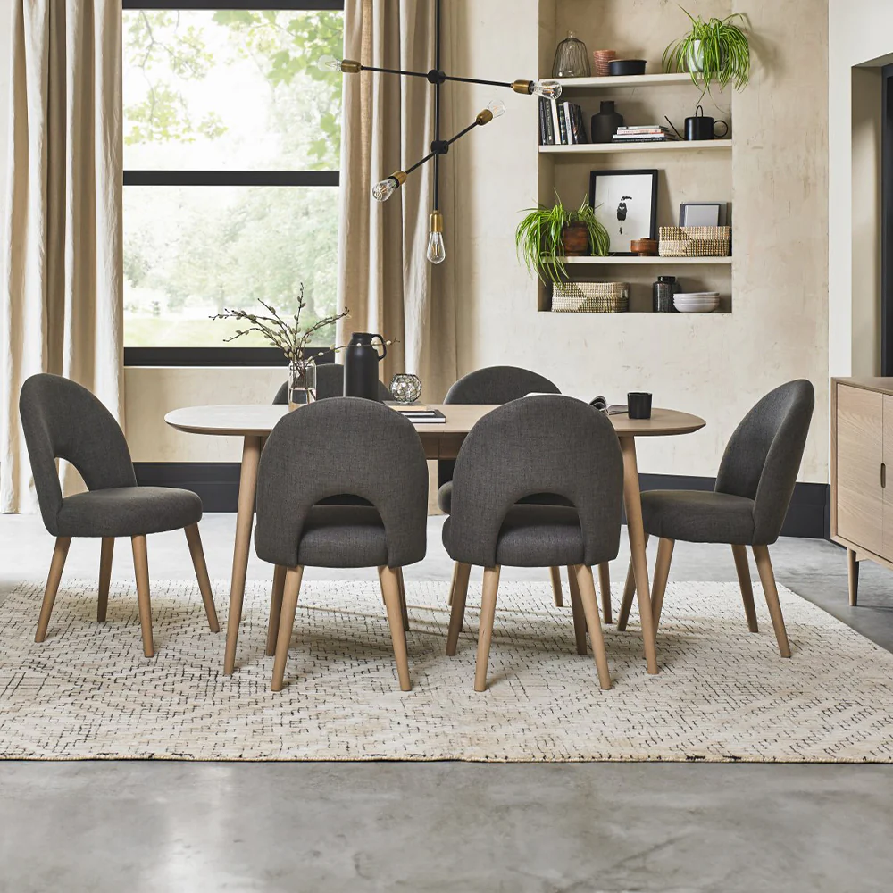 Brondby Scandi Oak 175-215cm Extending Dining Table - Image 2