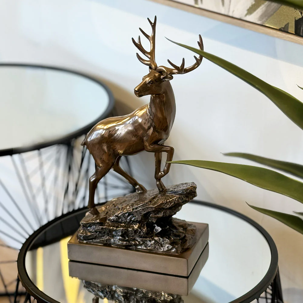 Bronze Effect Stag Ornament - Image 2