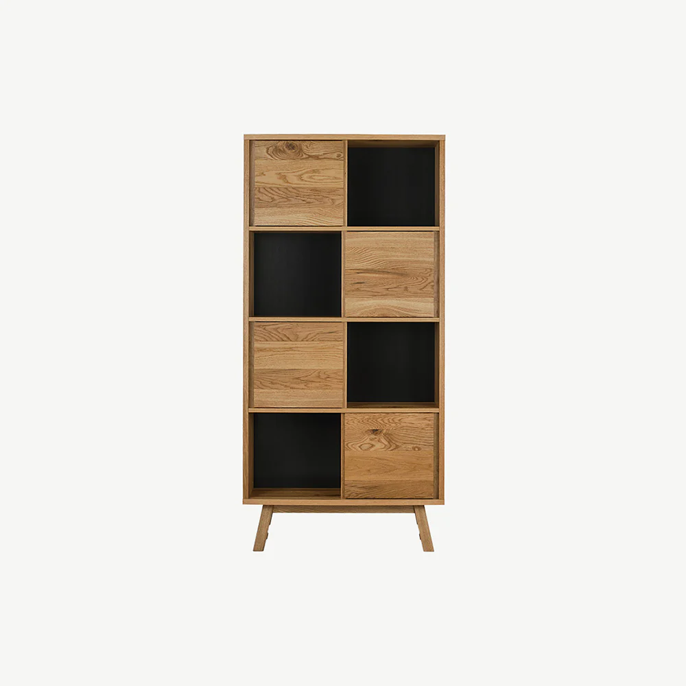 Highgate Rustic Oak Display Cabinet - Image 2