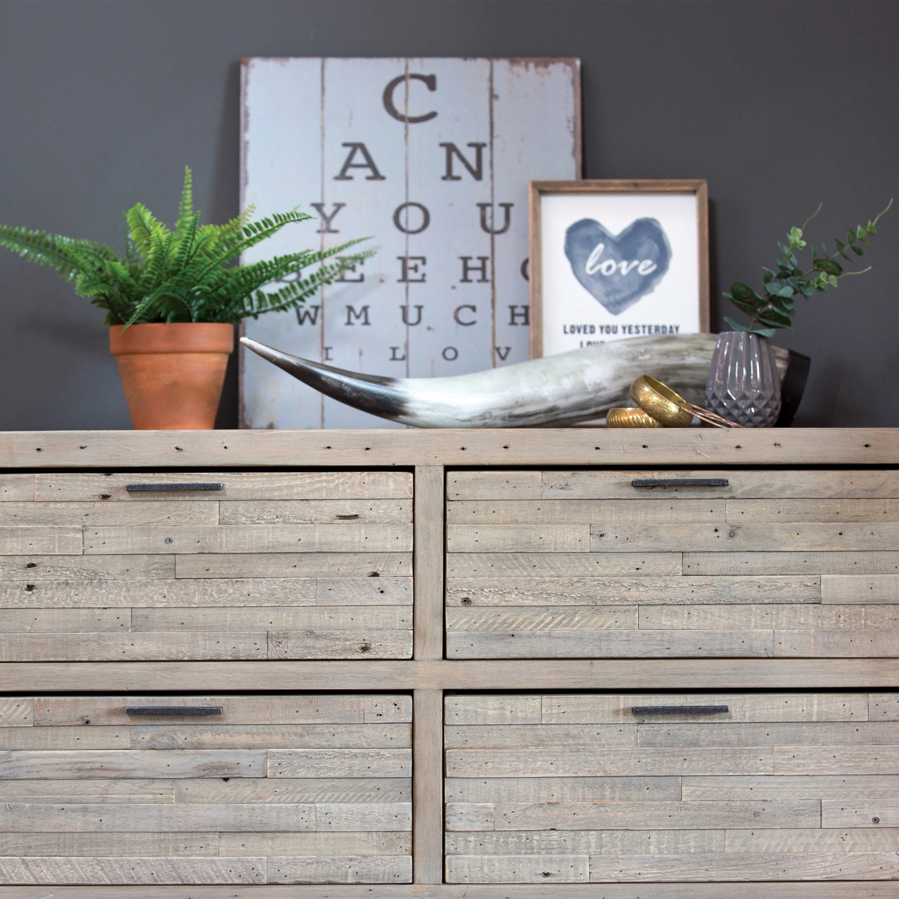 Camia Grey 4&2 Drawer Chest - Image 3