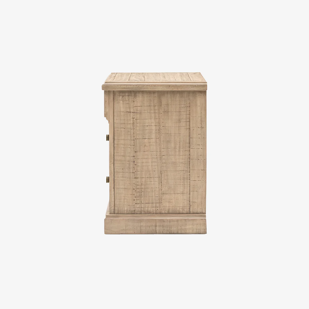 Cheviot 3 Drawer Bedside Table - Image 8