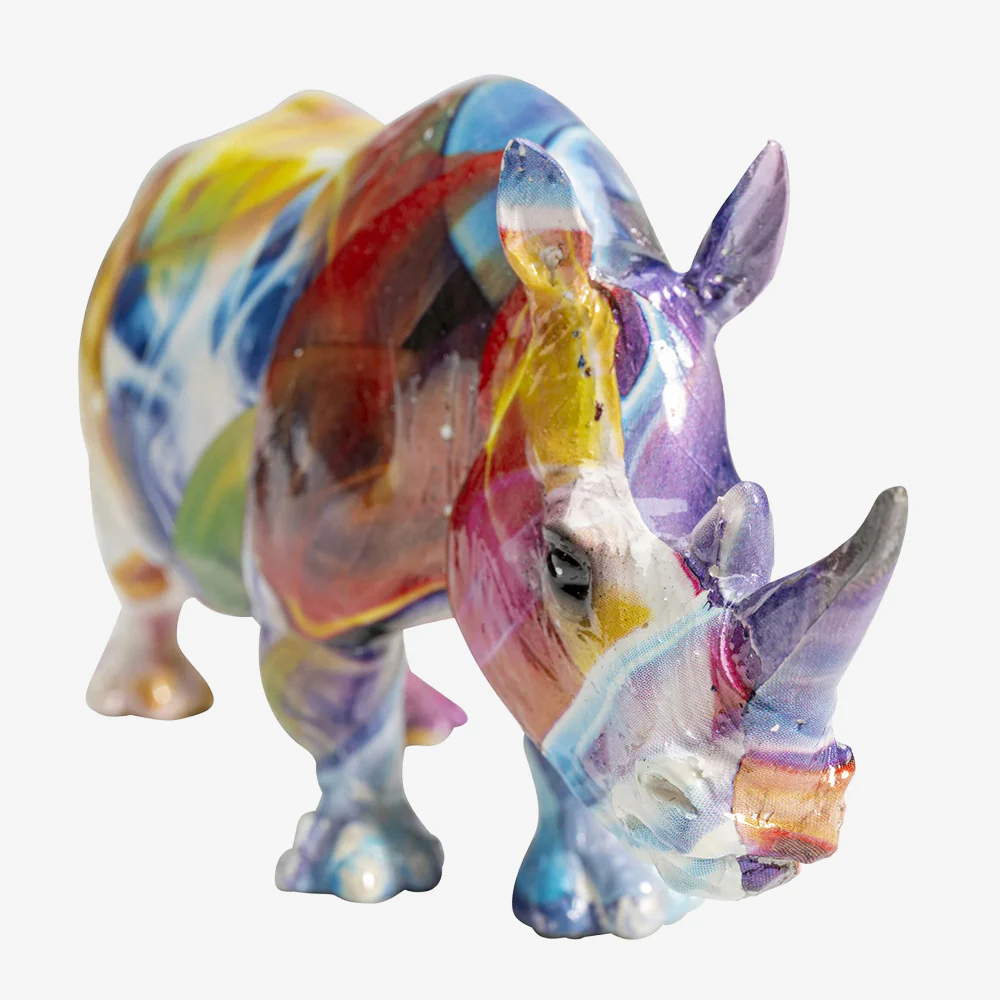 Deco Coloured Rhino - Image 3