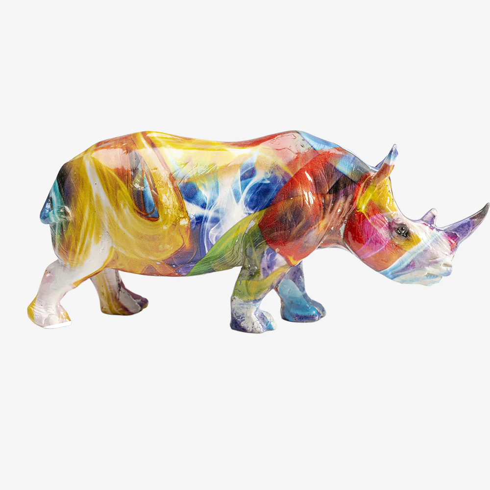 Deco Coloured Rhino - Image 4