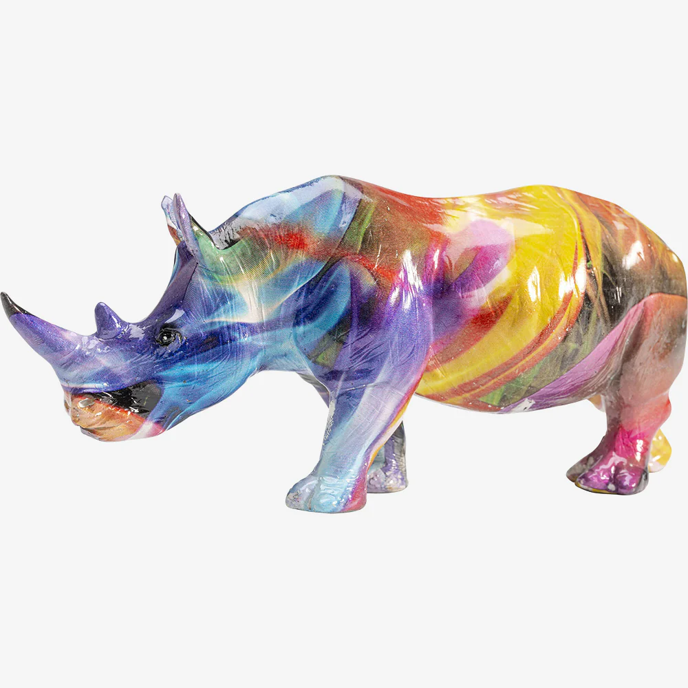 Deco Coloured Rhino - Image 5