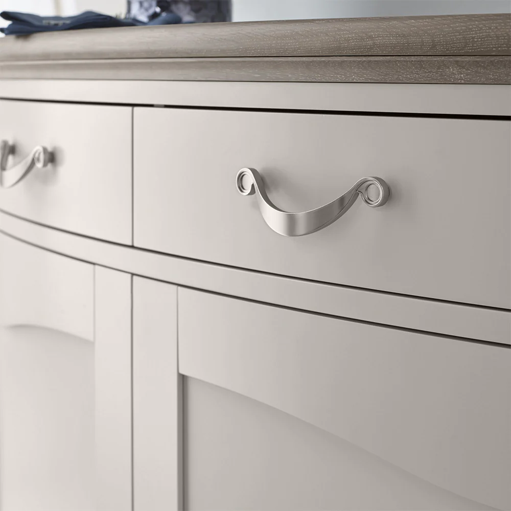 Dieppe Washed Oak & Grey Narrow Sideboard - Image 3