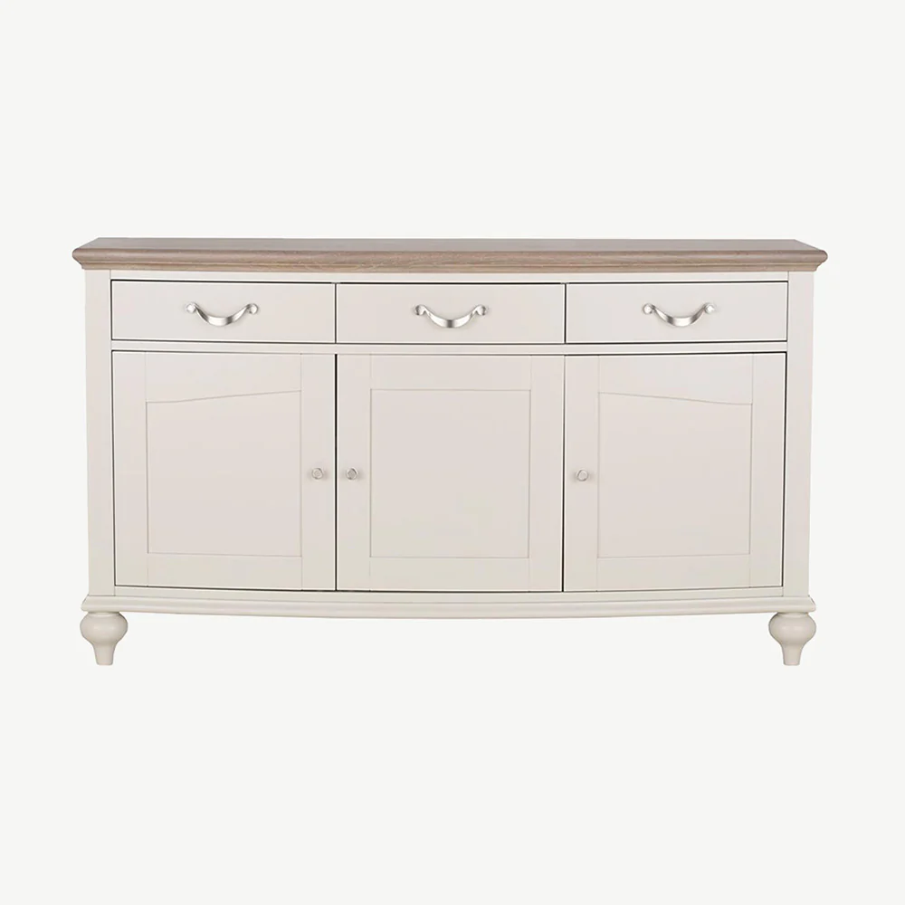 Dieppe Washed Oak & Grey Wide Sideboard - Image 3
