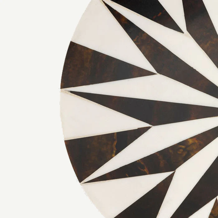Domero Star Brown and White Side Table - Image 3