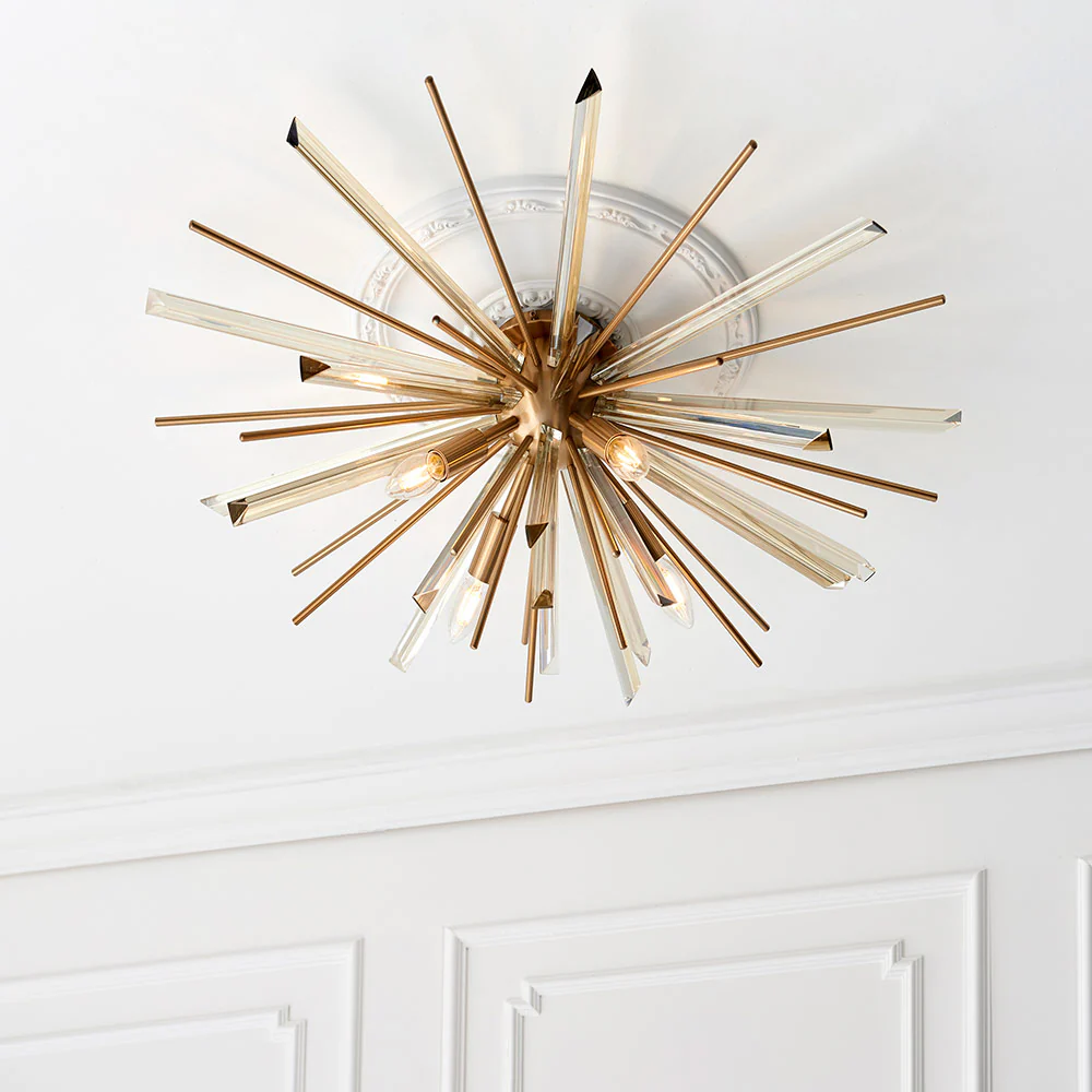 Handforth Brass Flush Light