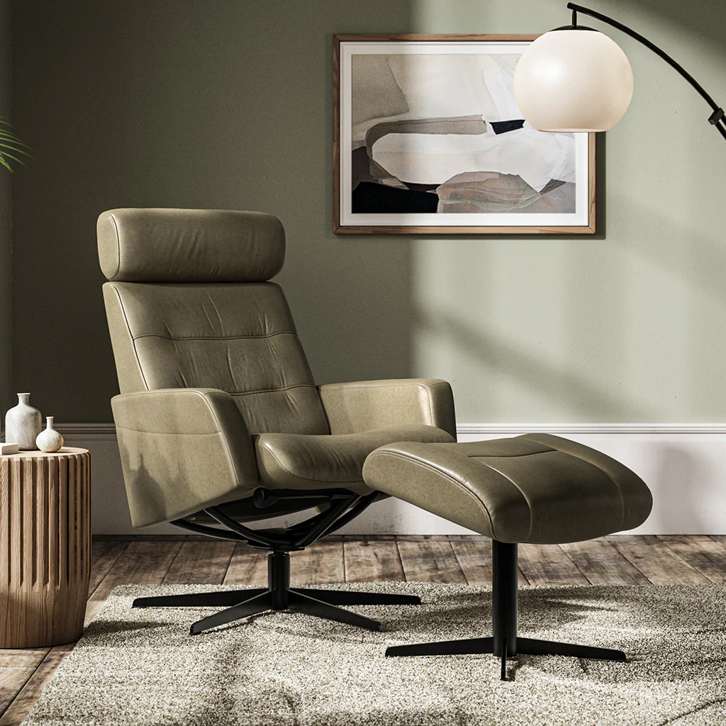 Gabriel Reclining Chair and Footstool - Image 6