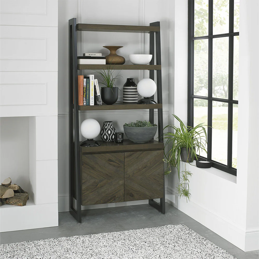 Glendale Fumed Oak Open Display Unit