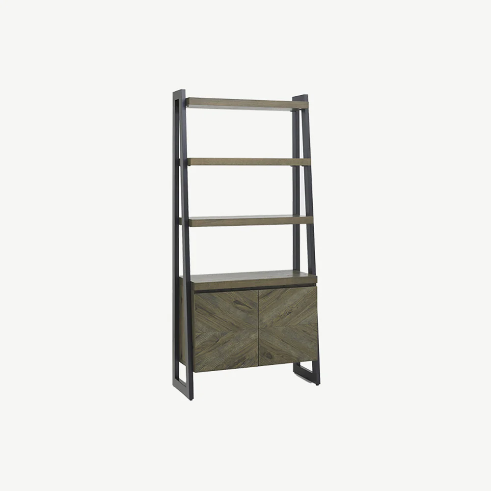 Glendale Fumed Oak Open Display Unit - Image 2