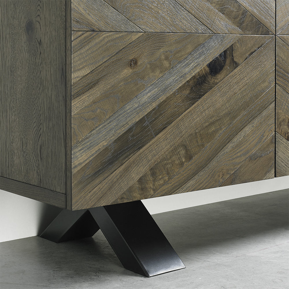 Glendale Fumed Oak Wide Sideboard - Image 2