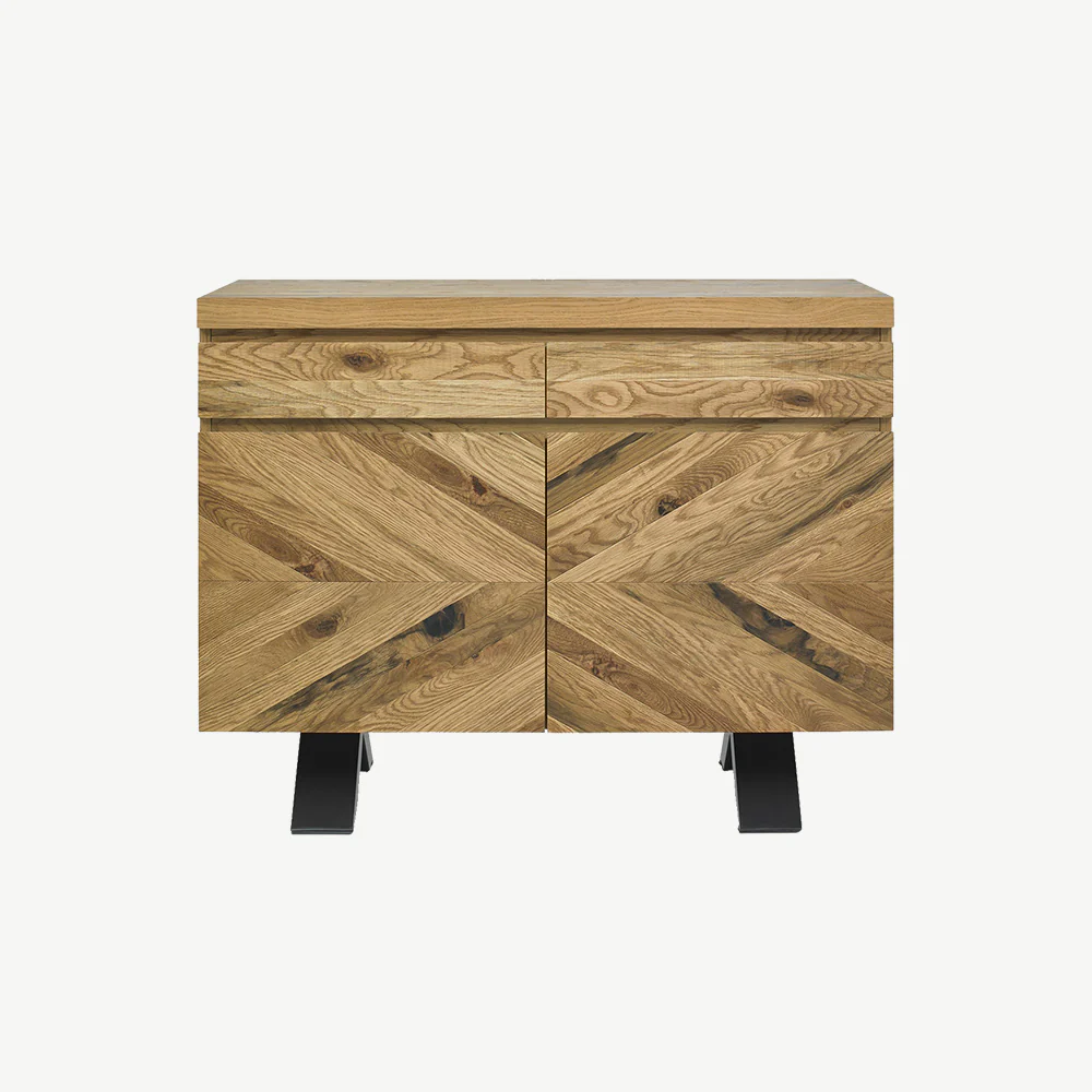 Glendale Rustic Oak Narrow Sideboard - Image 3