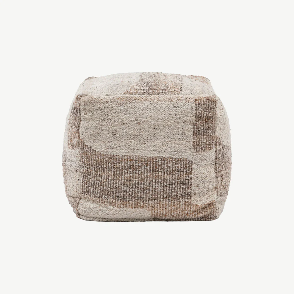 Herning Tonal Natural Pouffe - Image 3
