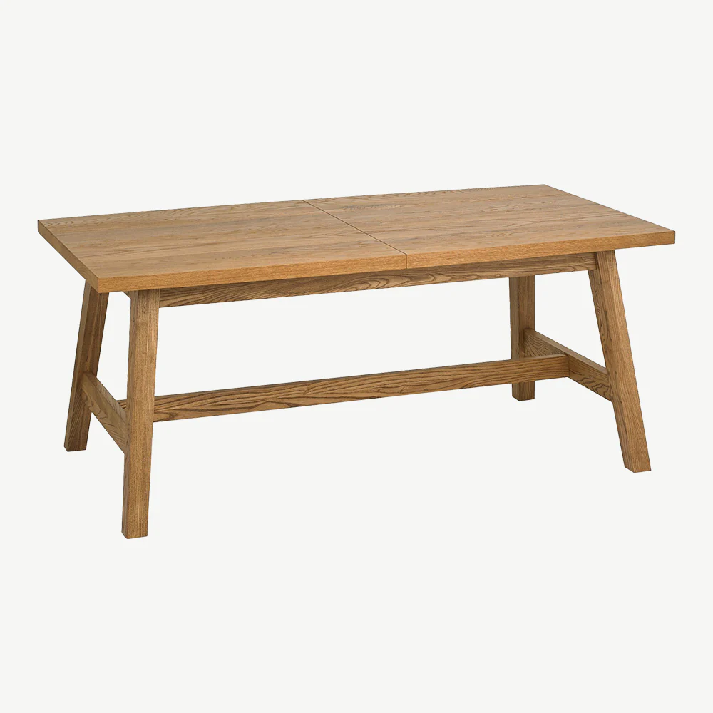 Highgate Rustic Oak 177-222cm Extending Dining Table