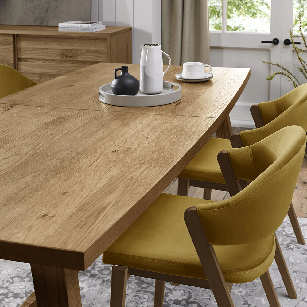Highgate Rustic Oak 177-222cm Extending Dining Table - Image 2