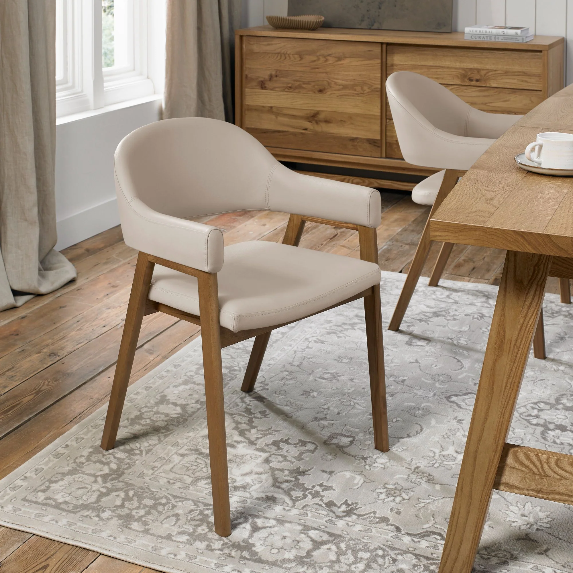 Highgate Rustic Oak Armchair - Image 21