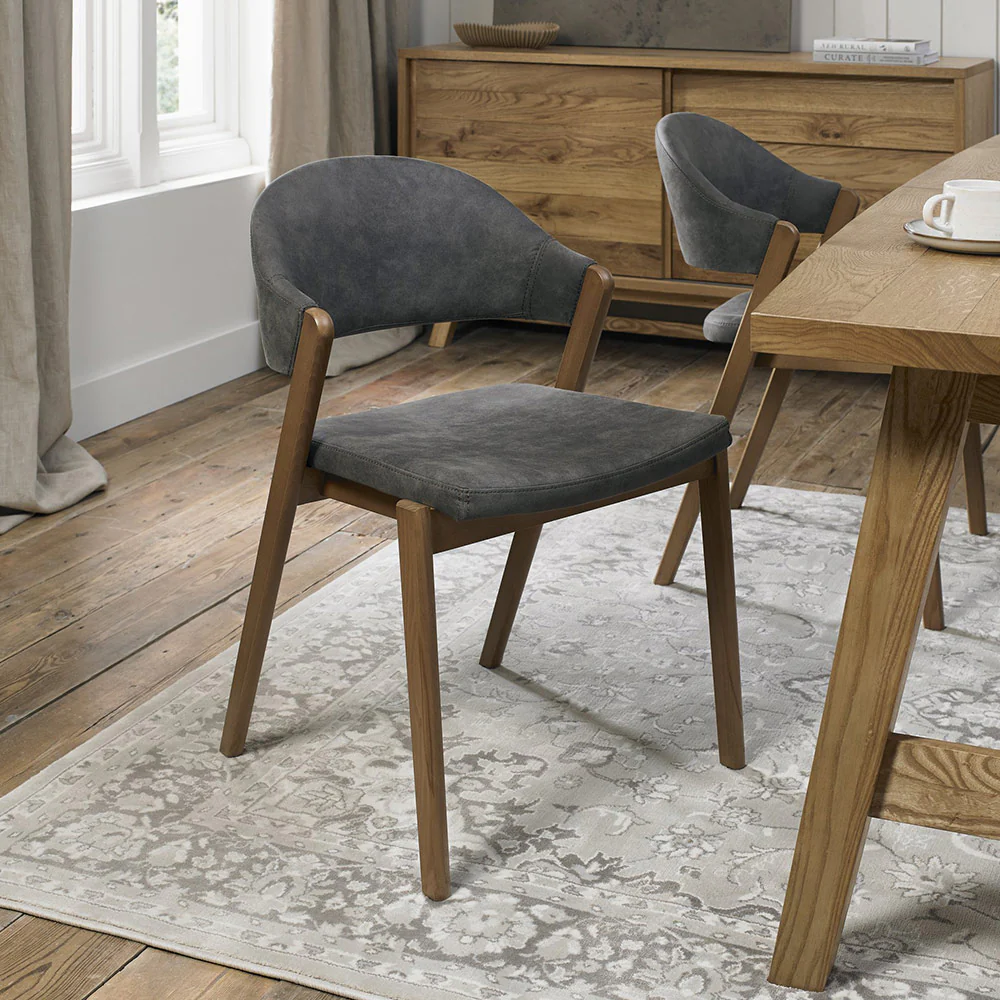 Highgate Rustic Oak Dining Chair - Image 11