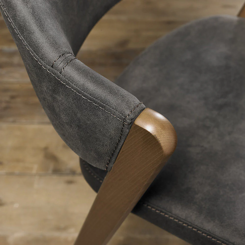 Highgate Rustic Oak Dining Chair - Image 12