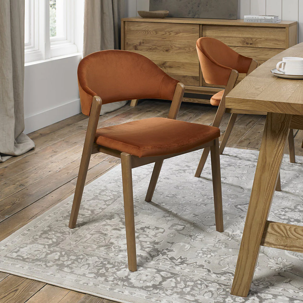 Highgate Rustic Oak Dining Chair - Image 16