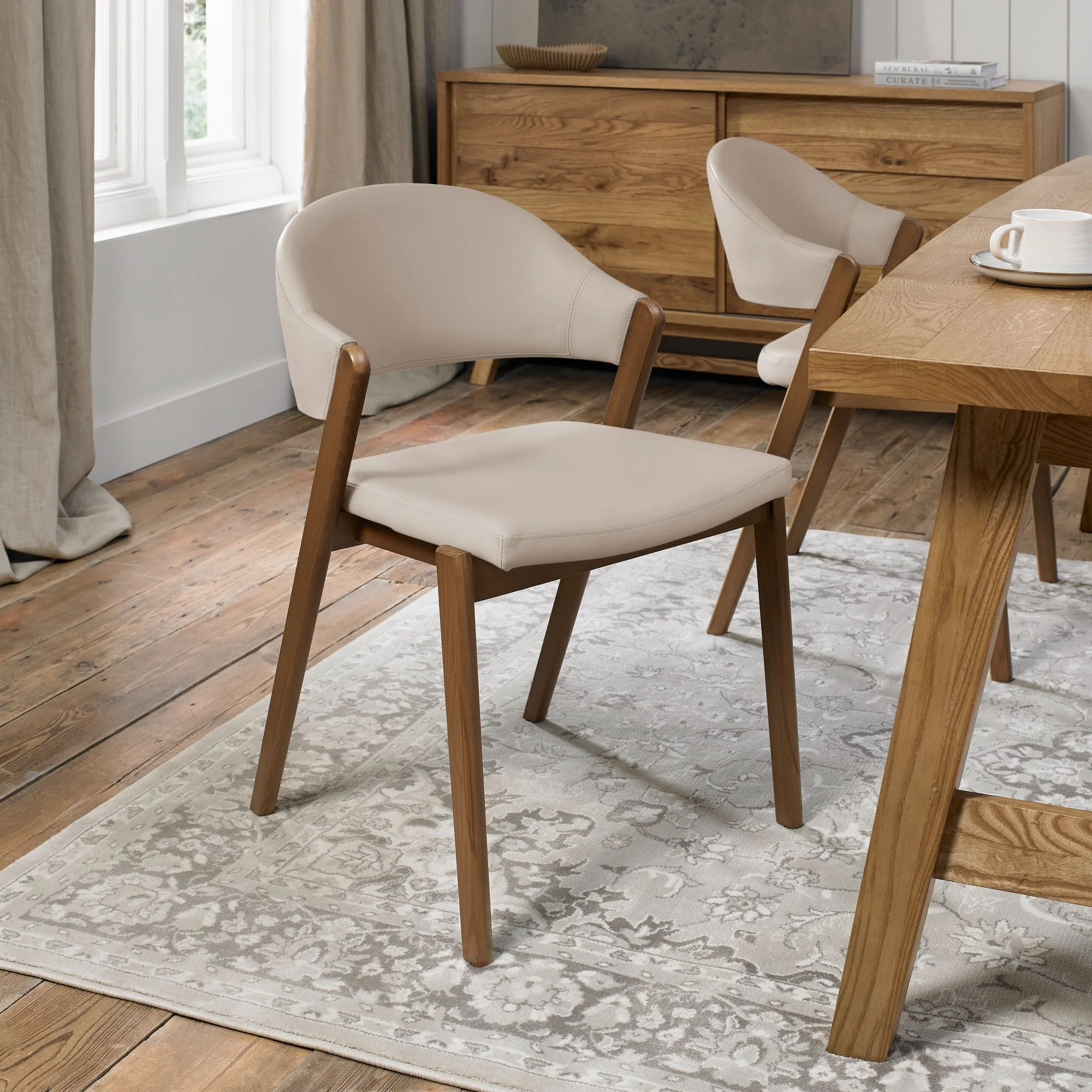 Highgate Rustic Oak Dining Chair - Image 29
