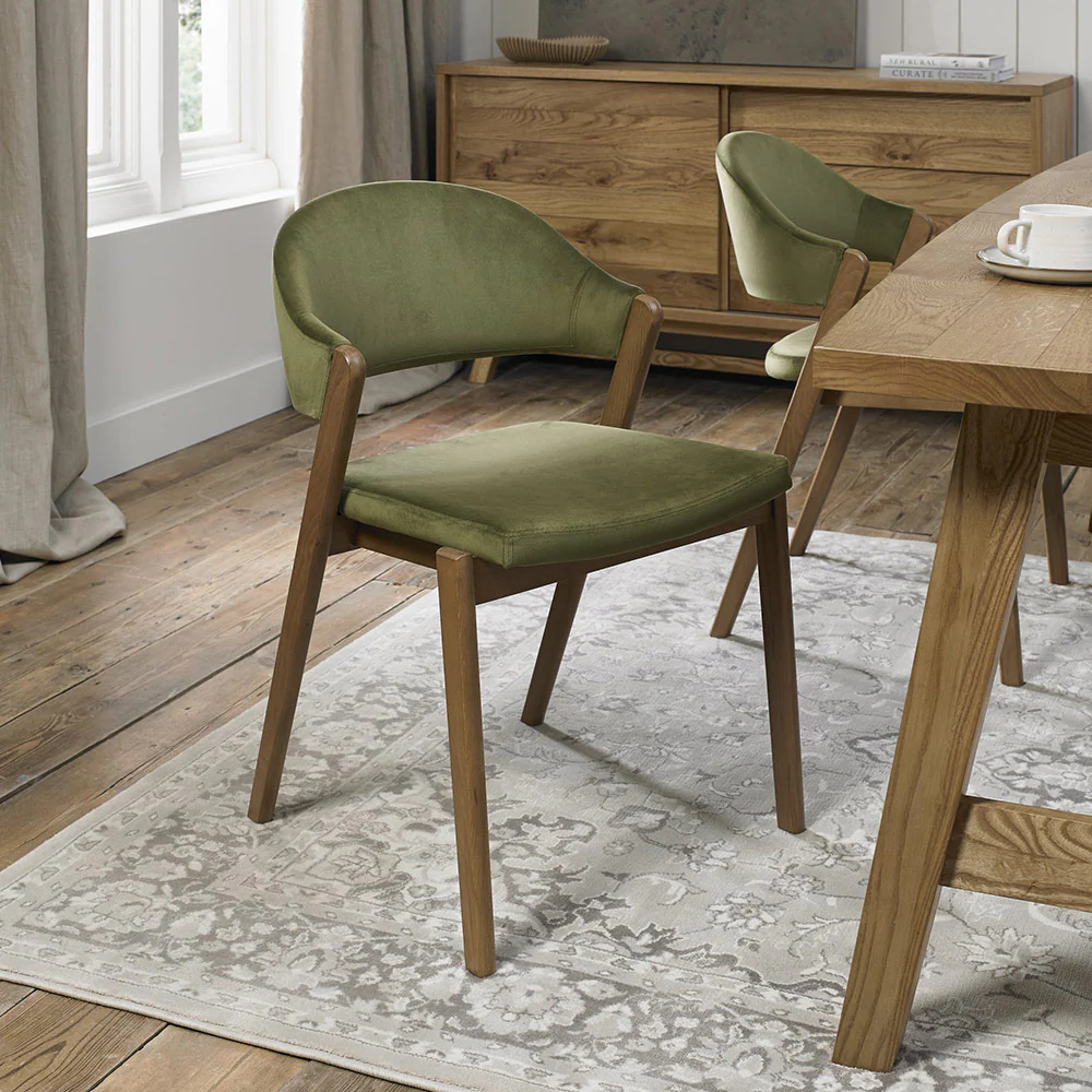 Highgate Rustic Oak Dining Chair - Image 6