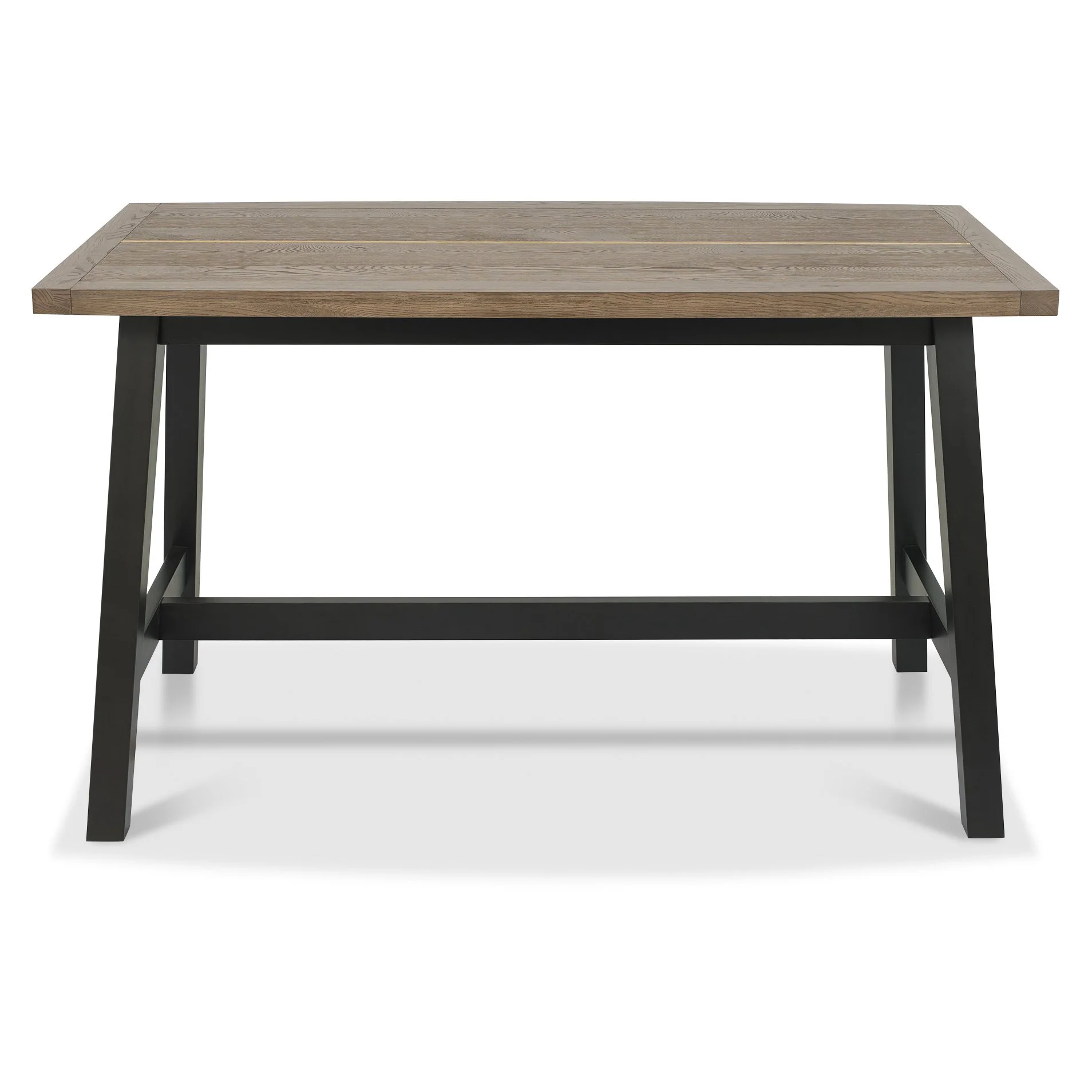 Highgate Weathered Oak and Peppercorn Bar Table - Image 3