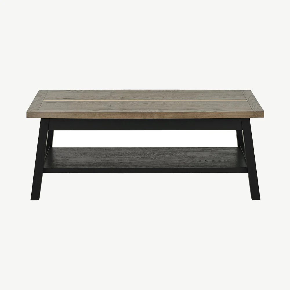 Highgate Weathered Oak Coffee Table - Image 2