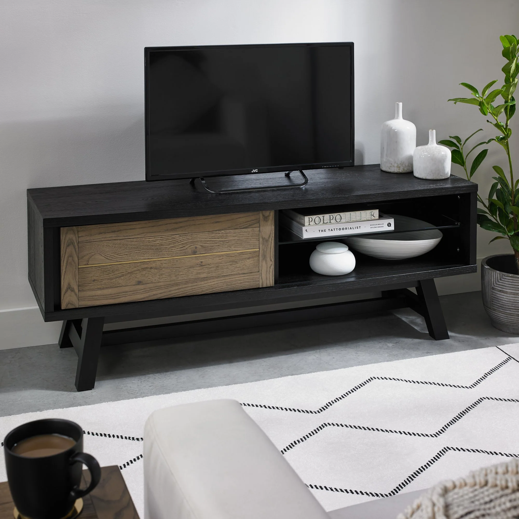 Highgate Weathered Oak Entertainment Unit
