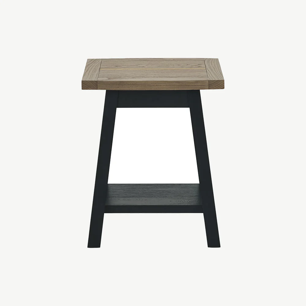 Highgate Weathered Oak Lamp Table - Image 2
