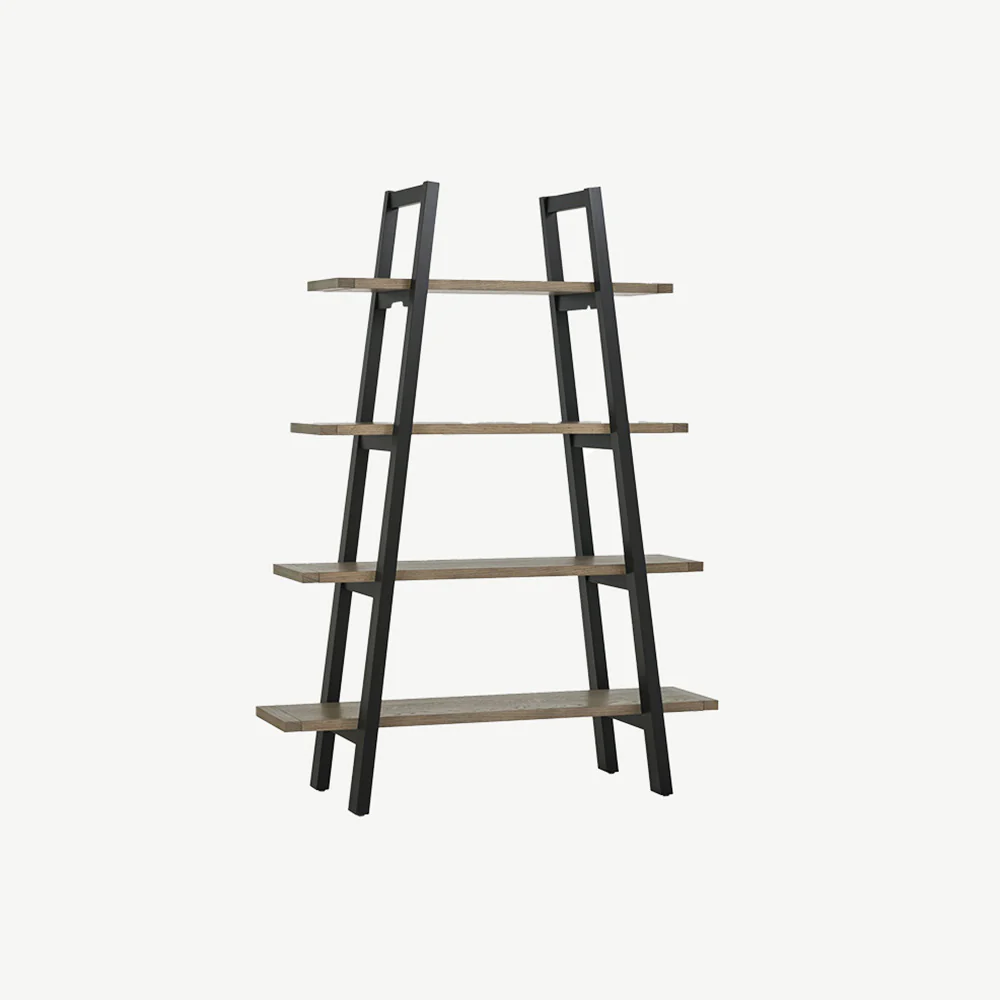 Highgate Weathered Oak Open Display Unit - Image 2