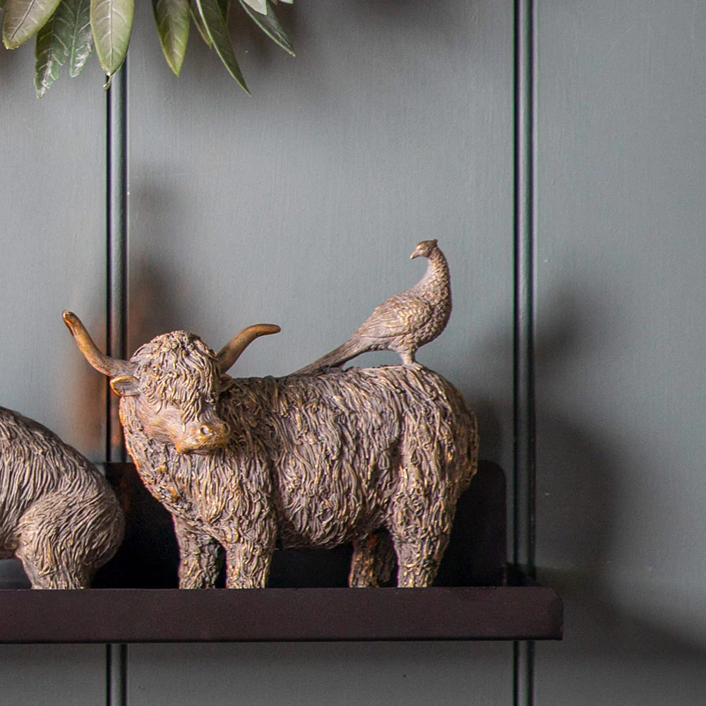 Highland Cow & Pheasant Ornament - Image 2