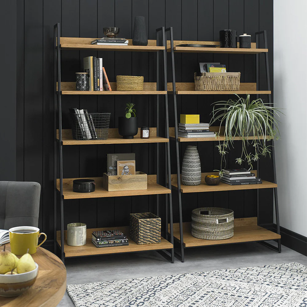 Hindon Rustic Oak Display Unit - Image 3