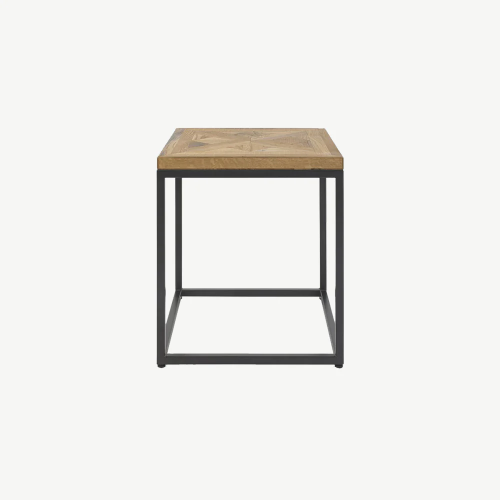 Hindon Rustic Oak Lamp Table - Image 3