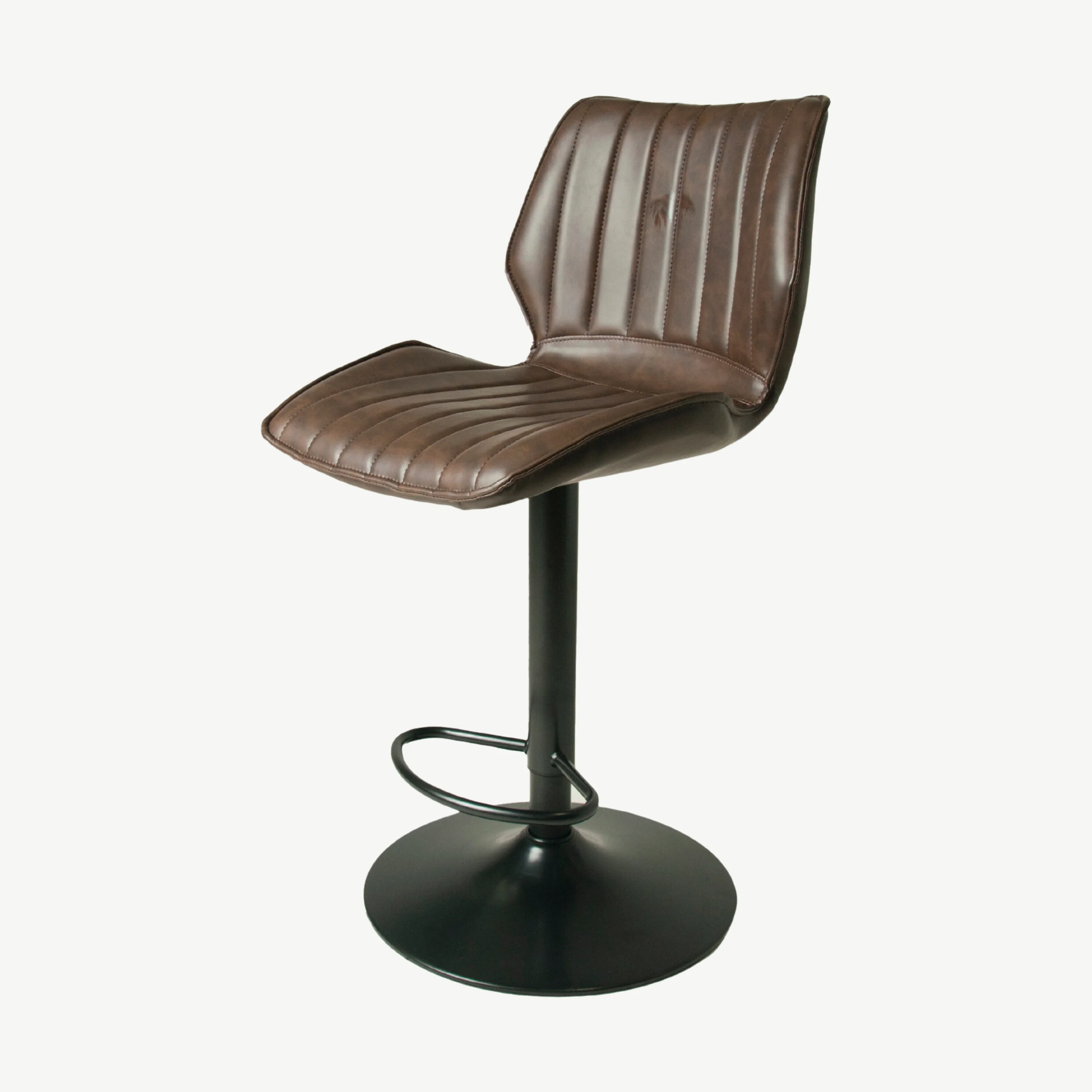 Hudson Vegan Leather Barstool - Image 3
