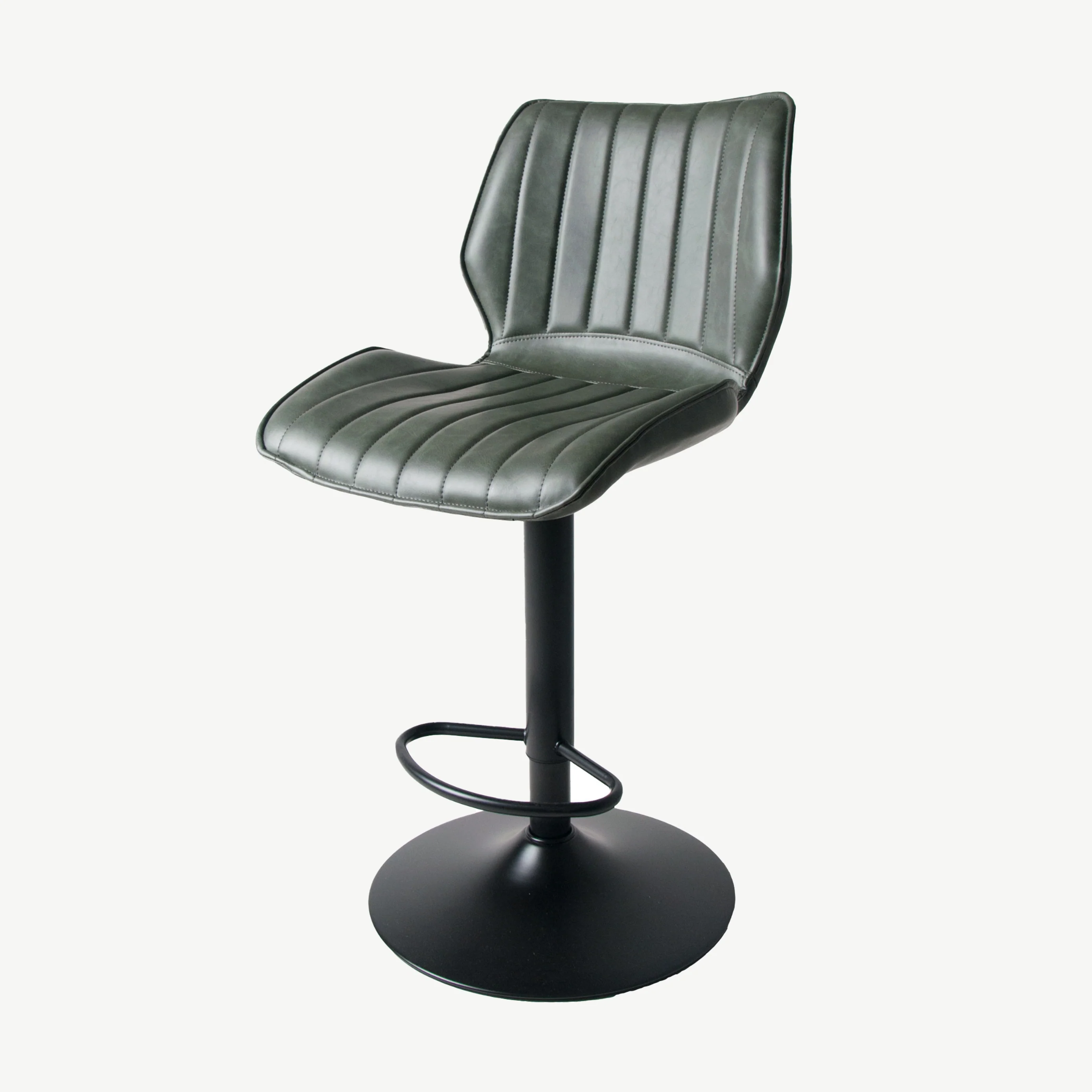 Hudson Vegan Leather Barstool - Image 4