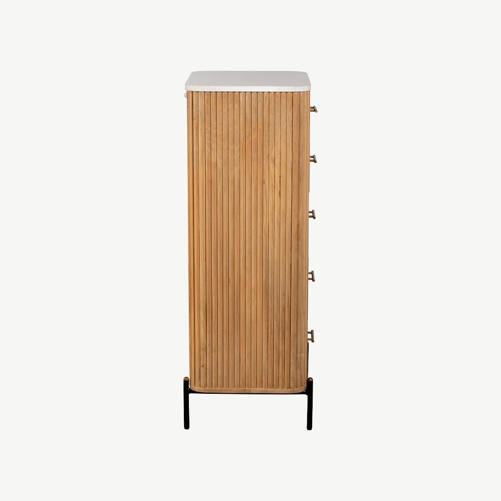 Java 5 Drawer Tall Chest - Image 4