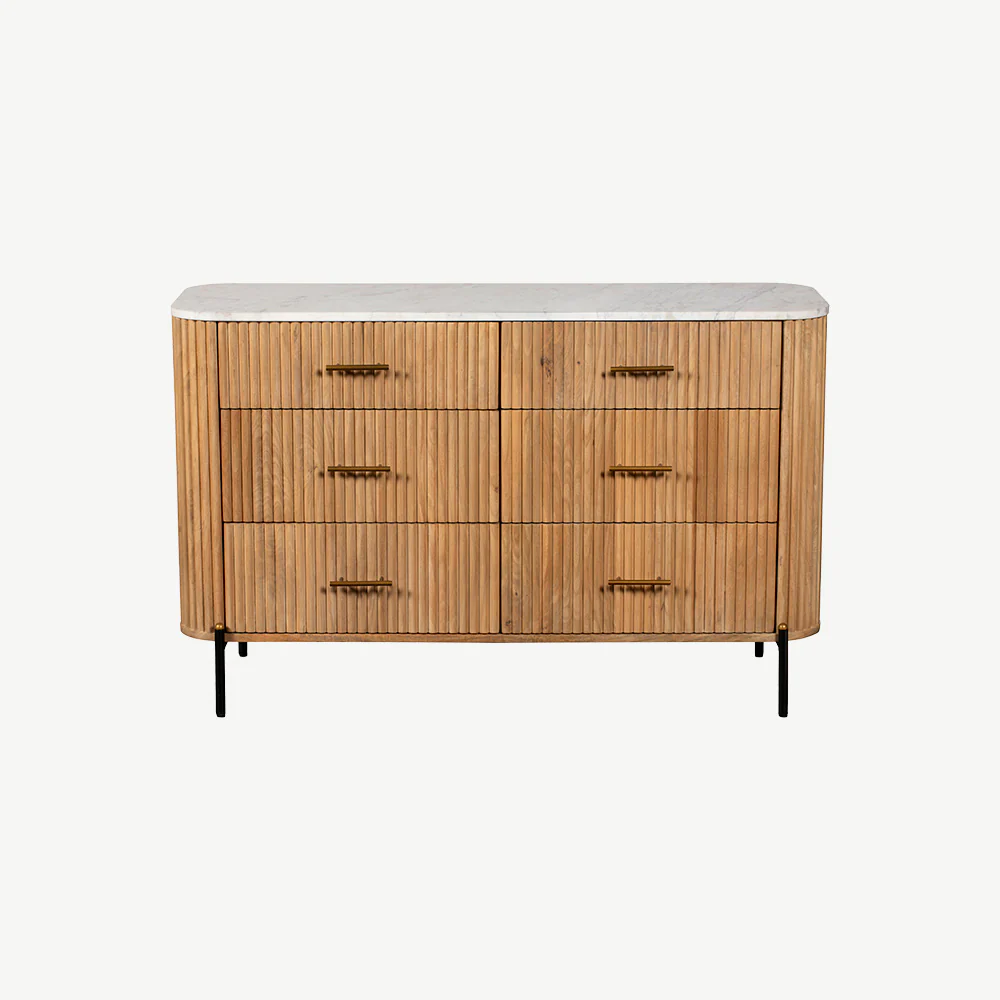 Java 6 Drawer Wide Chest - Image 2