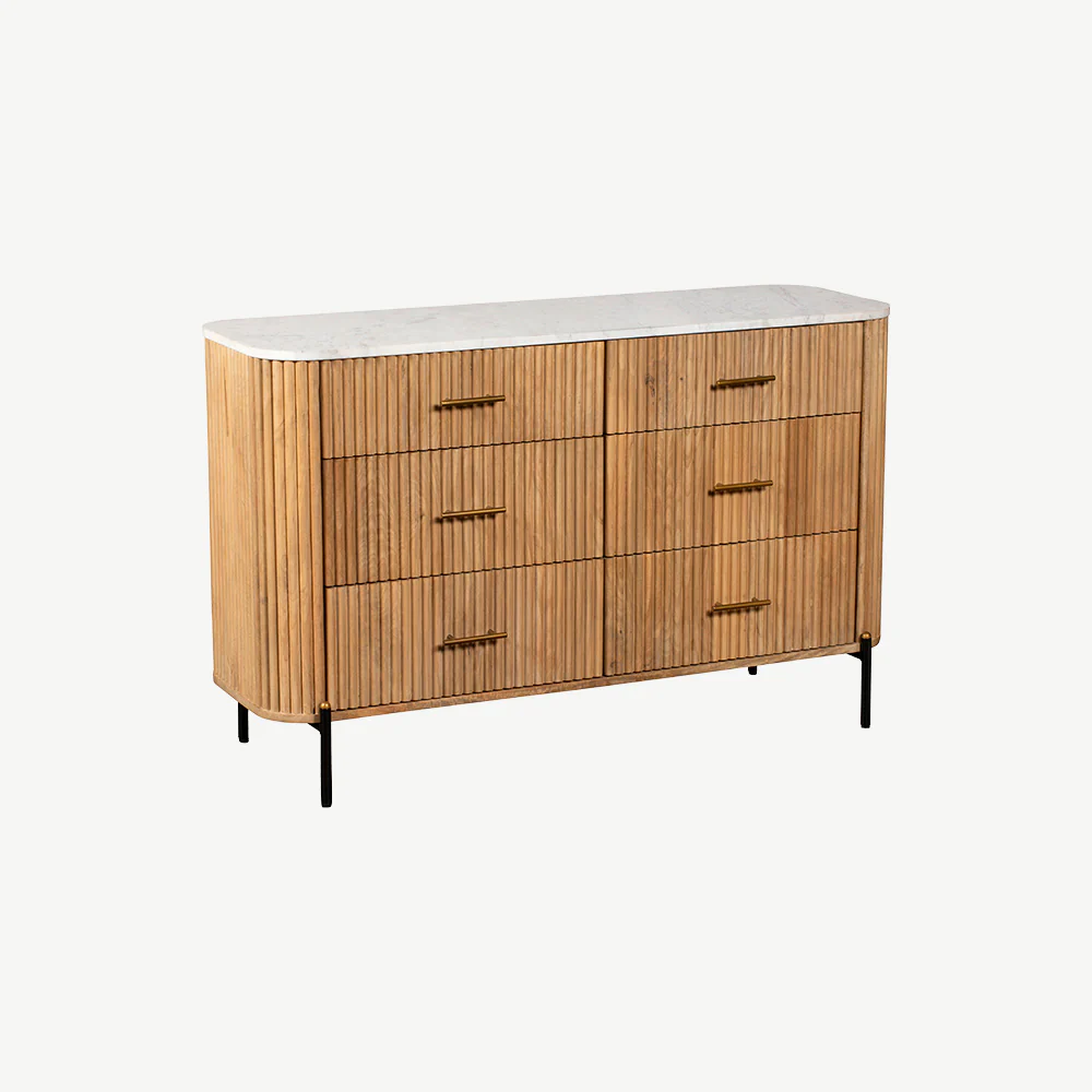 Java 6 Drawer Wide Chest - Image 3