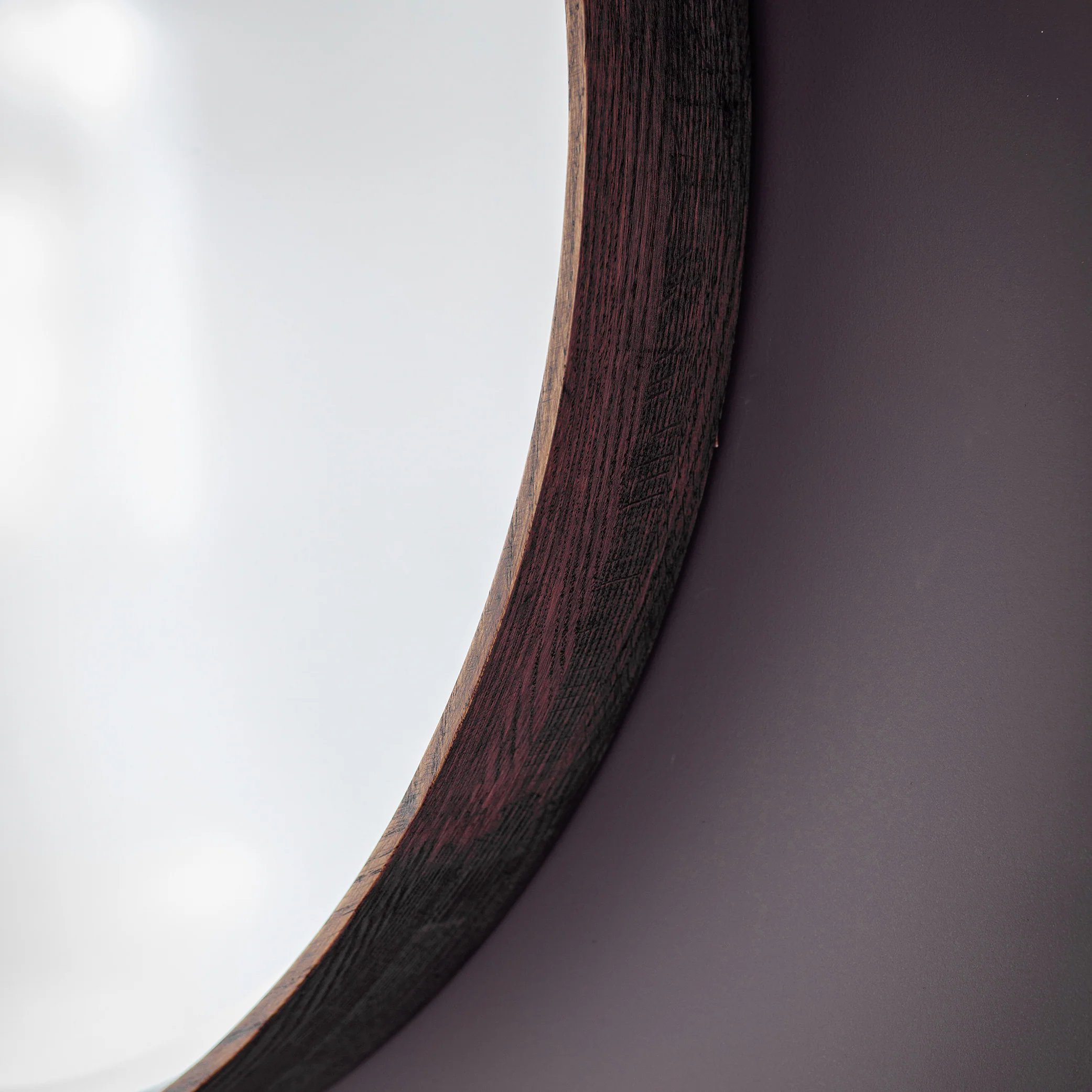 Warsaw Small Walnut Circular Mirror - Image 2
